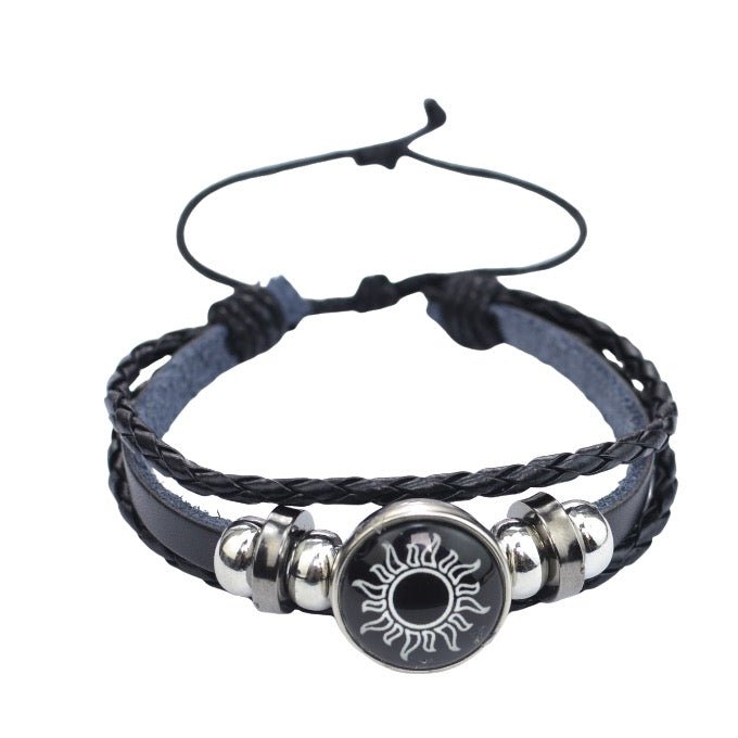 Handmade Leather Bracelet Football Fan Friendship Teamwork Jewelry - Delite Promotional Products