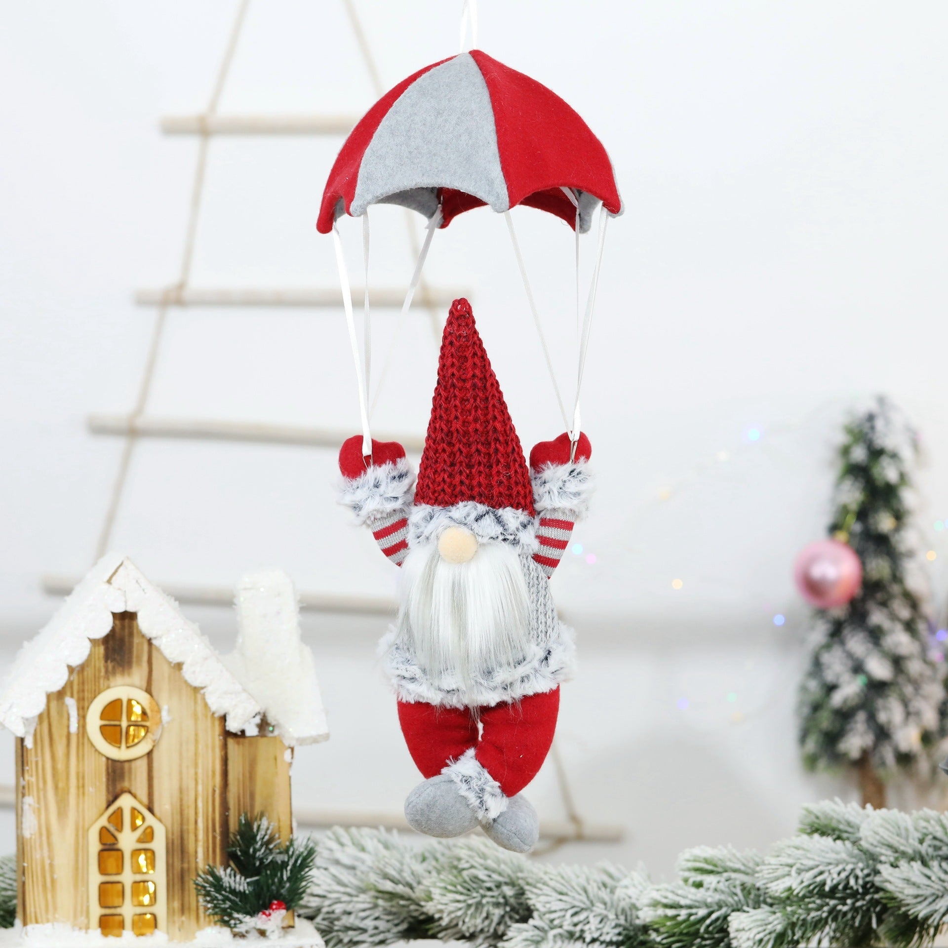Hanging Parachuting Santa Decor - Delite Promotional Products