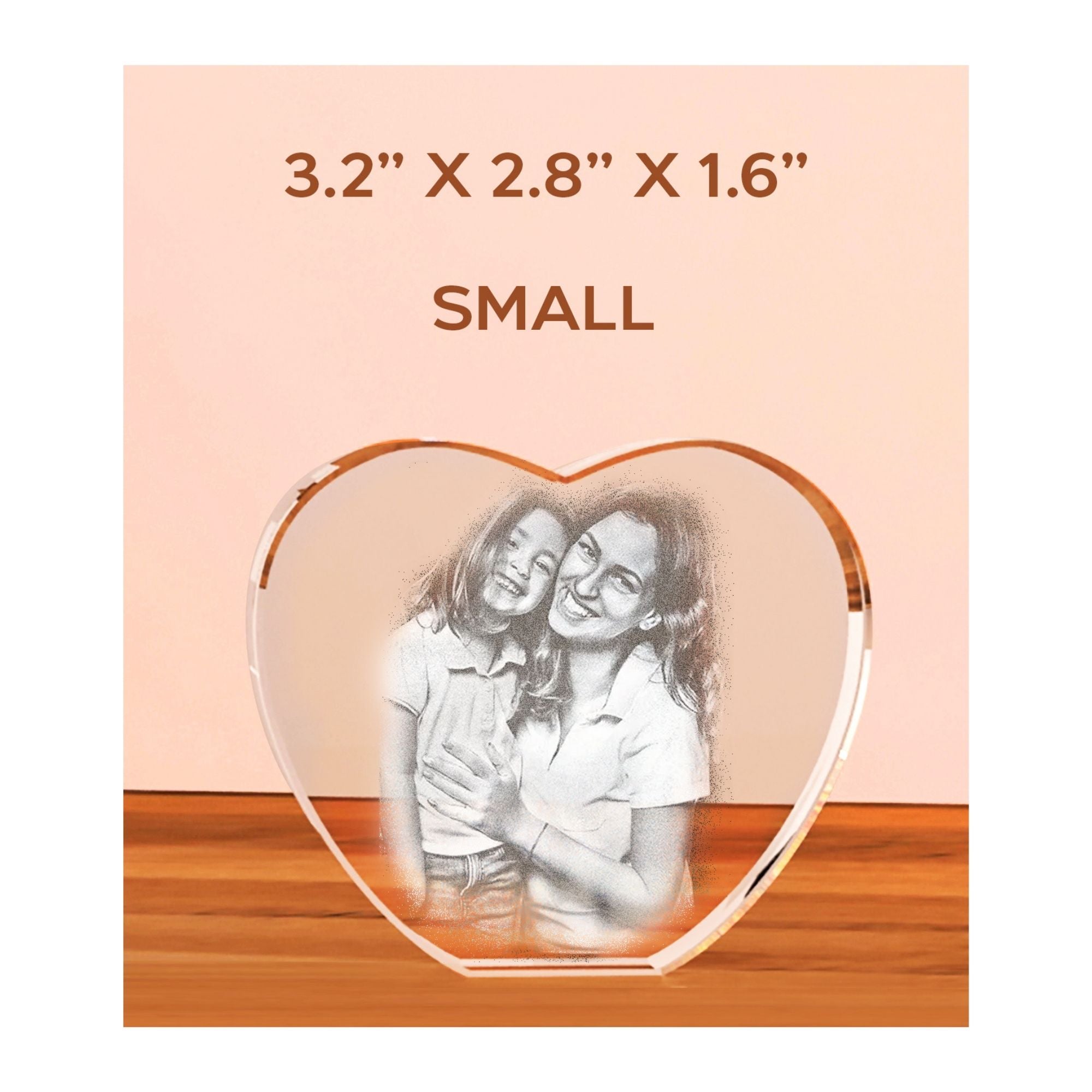 Heart Crystal Small 80x70mm - Delite Promotional Products