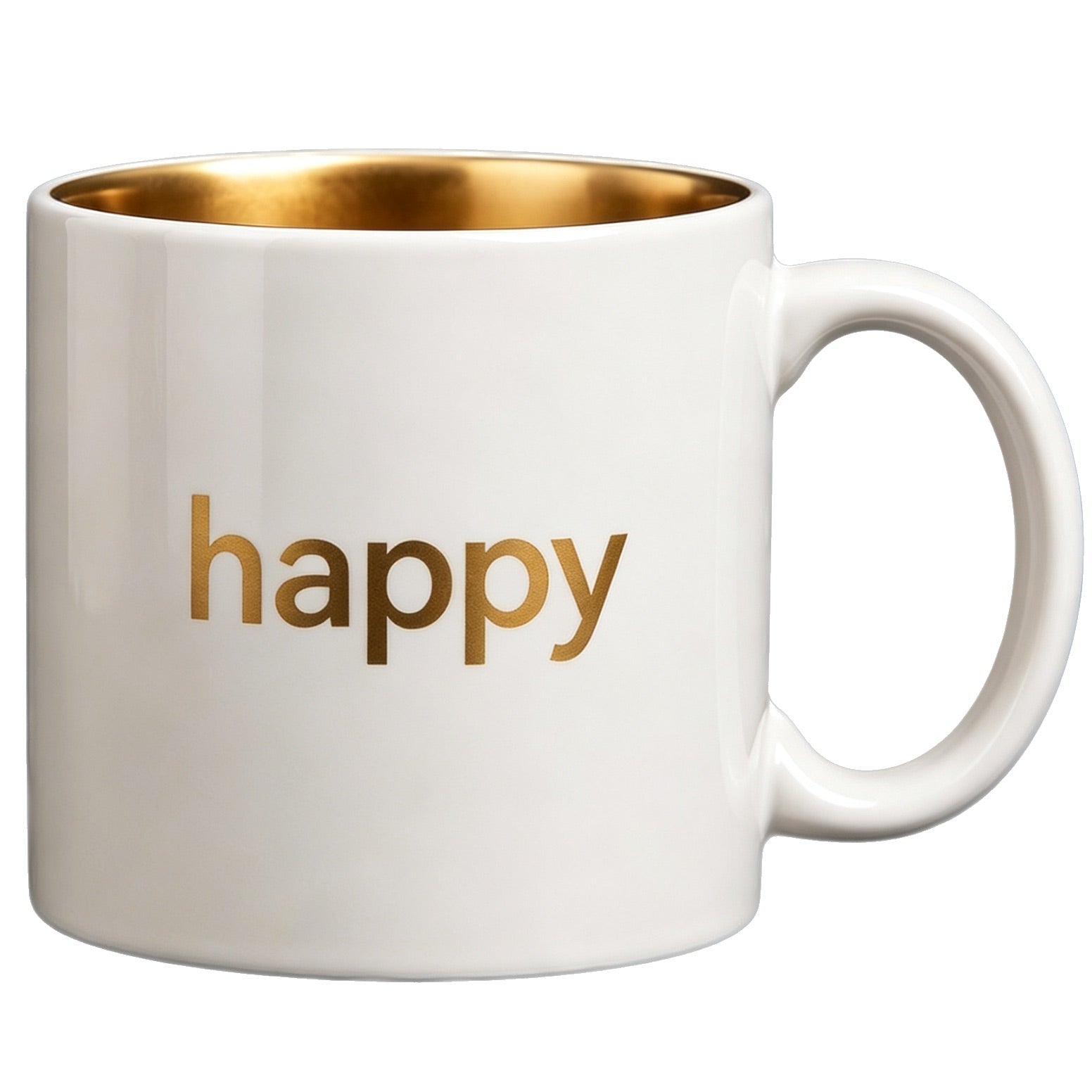 Inside Gold Color Ceramic Mug - Delite Promotional Products
