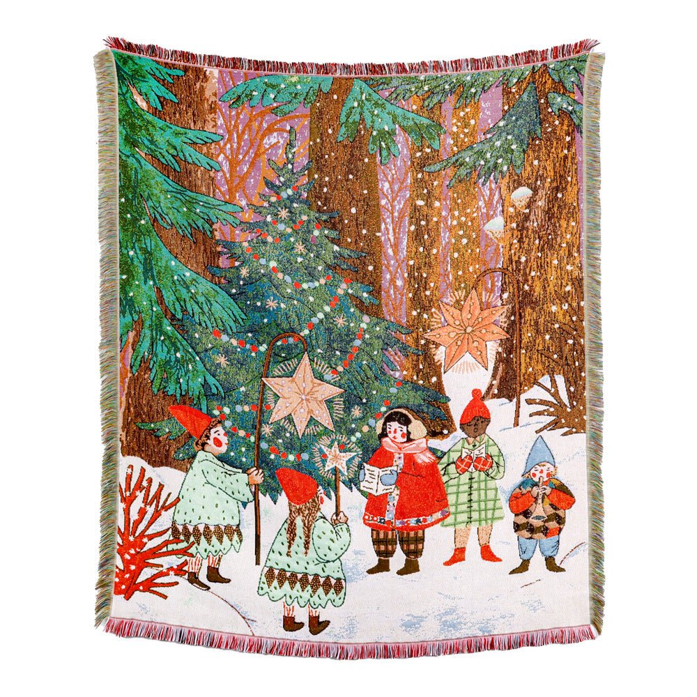 Jacquard Blanket Knitted By Cotton Yarn - Delite Promotional Products