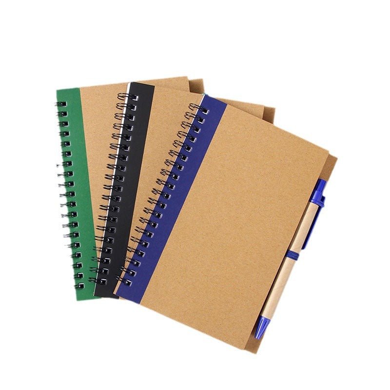 Kraft Paper Coil Notebook - Delite Promotional Products
