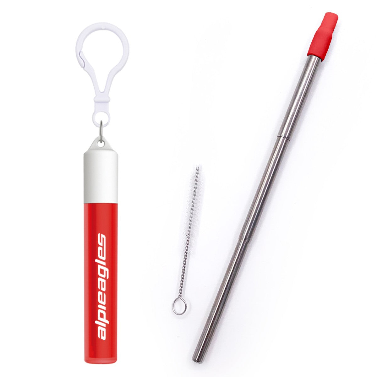 Collapsible Straw Set In A Container