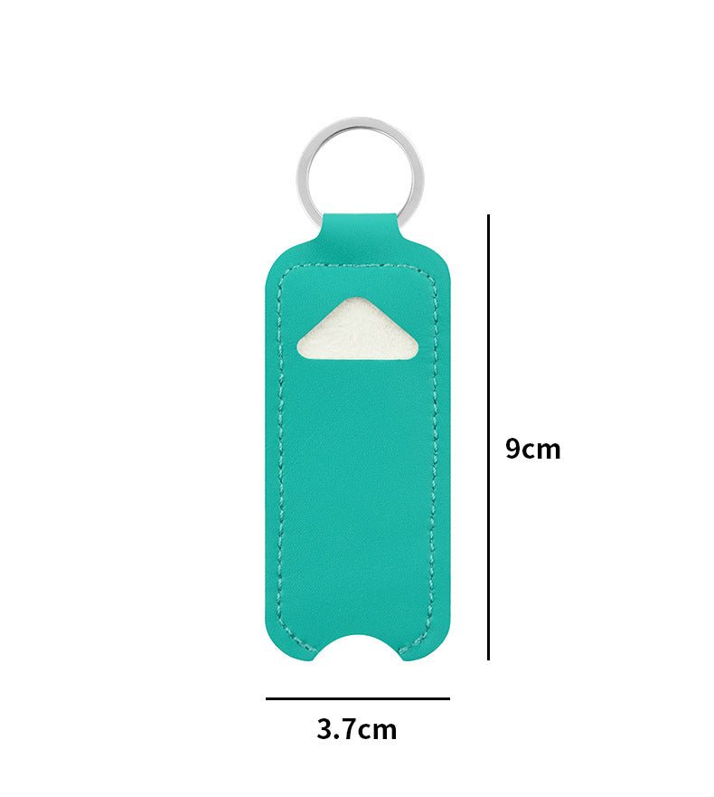 Leather Lipstick Case Holder With Keychain - Delite Promotional Products