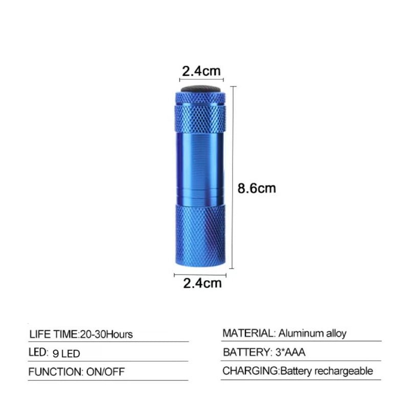 Led Mini Flashlight With 3 Aaa Battery - Delite Promotional Products