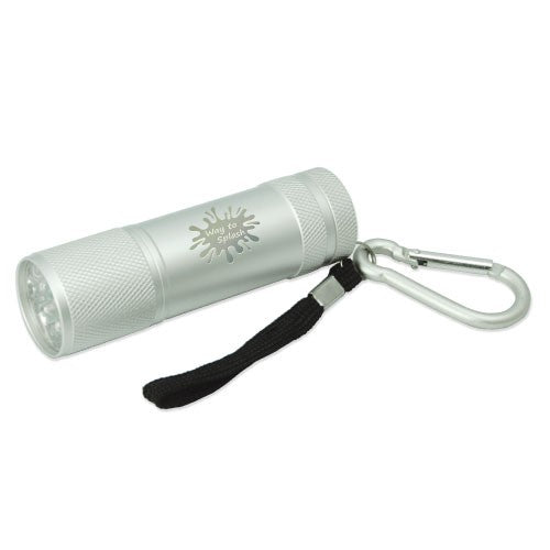 9 Led Flashlight W/ Black Gift Box