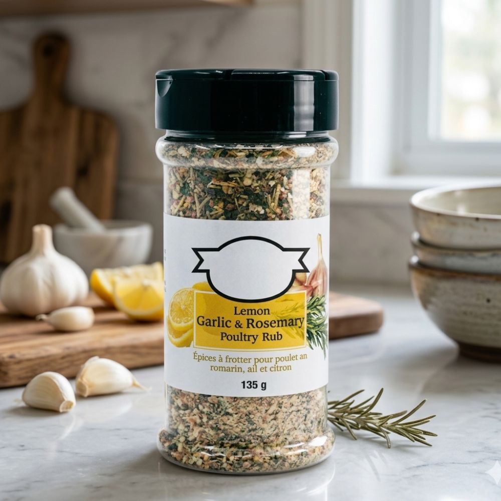 Lemon Garlic & Rosemary Poultry Rub - Delite Promotional Products