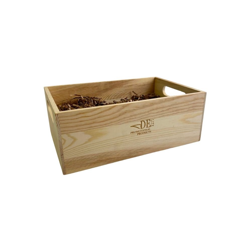 Light Wooden Crate 12x8.25x4.5 Inch - Delite Promotional Products
