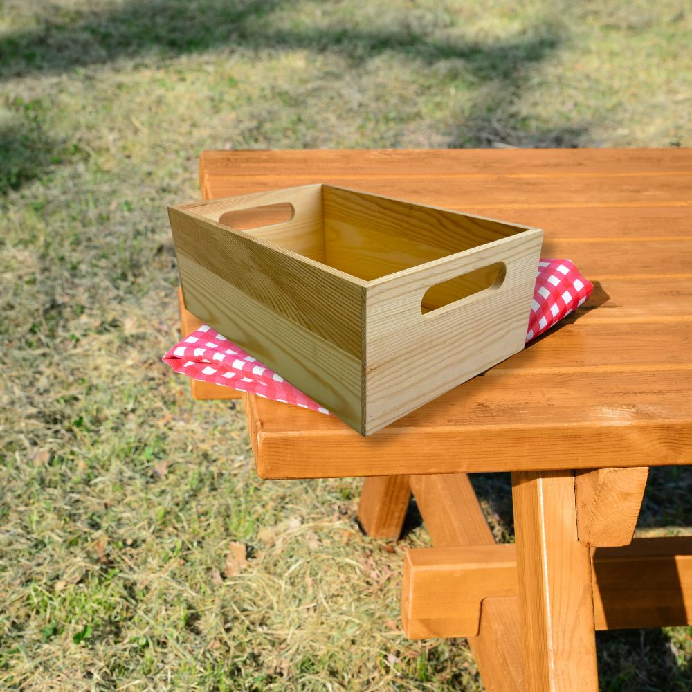 Light Wooden Crate 12x8.25x4.5 Inch - Delite Promotional Products