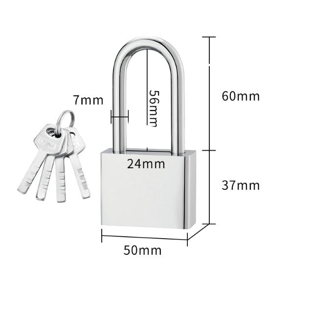 Long Shackle Padlock With Keys - Delite Promotional Products