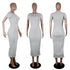 Long T Shirt Dress O Neck Short Sleeves Summer Slim Fit Women Dress - Delite Promotional Products