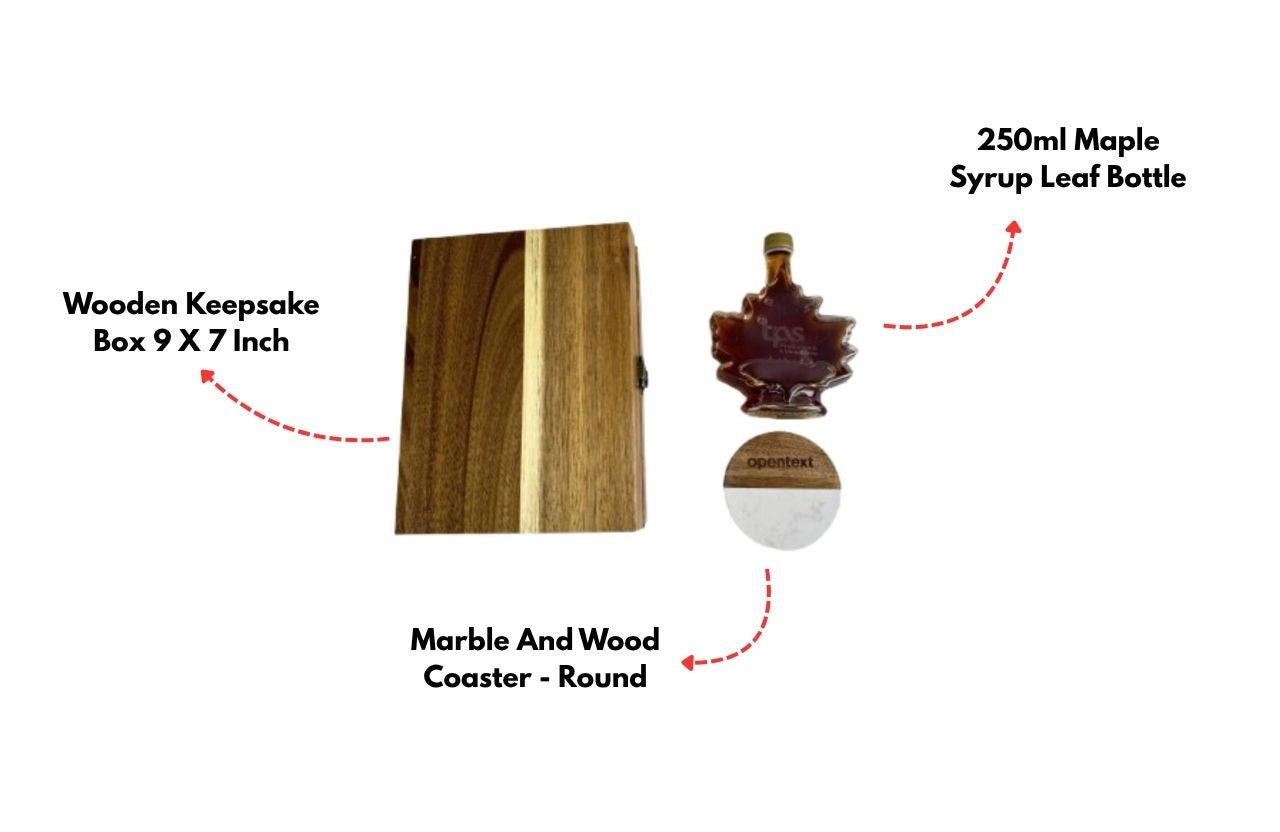 Maple Syrup And Coaster Gift Set - Delite Promotional Products