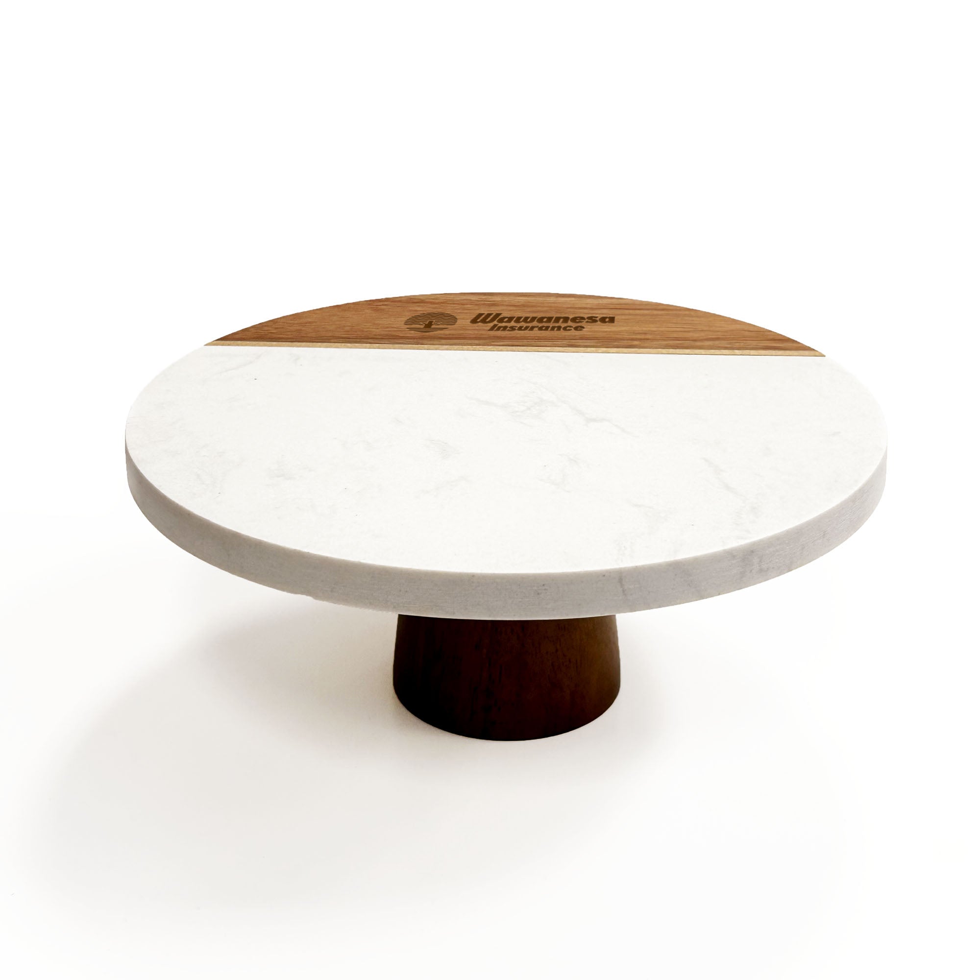 Marble And Wood Cake Stand - Delite Promotional Products