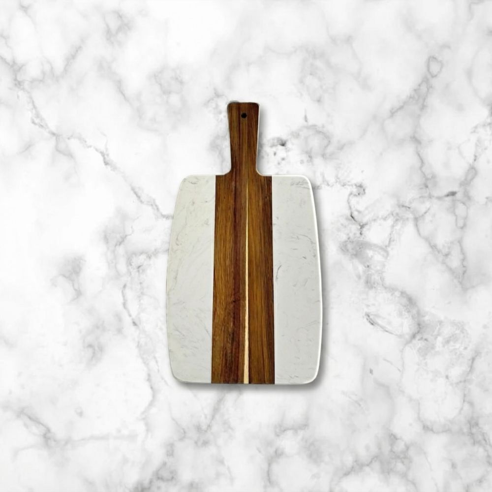 Marble And Wood Serving Tray Large - Delite Promotional Products