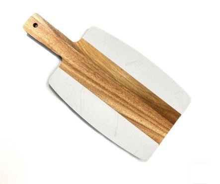 Marble And Wood Serving Tray With Handle - Delite Promotional Products
