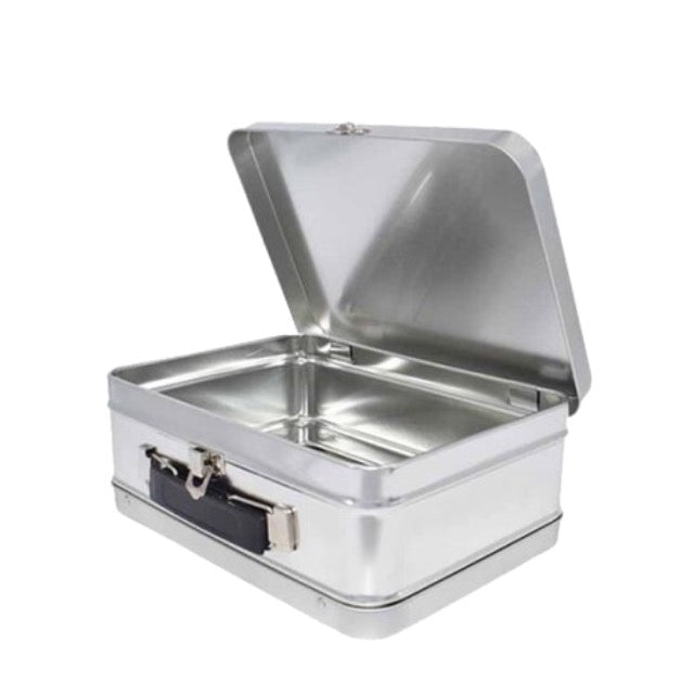 Metal Lunch Box With Secure Lock And Carrying Handle - Delite Promotional Products
