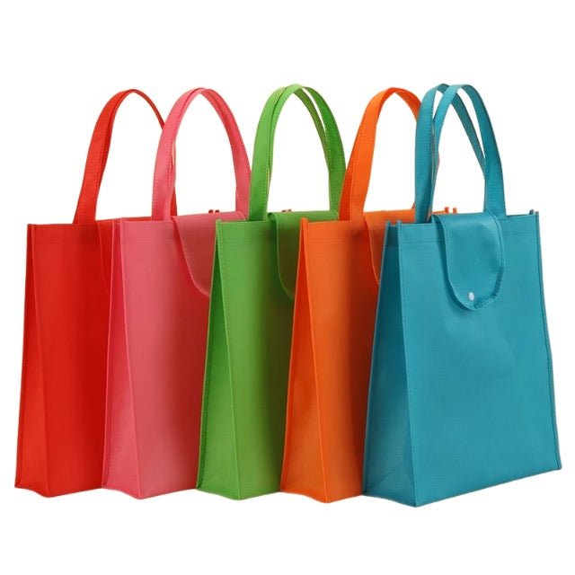 Non Woven Tote Bag With Snap Closure - Delite Promotional Products