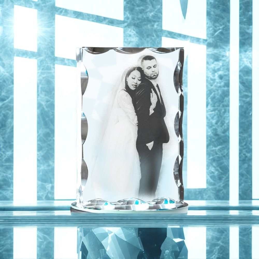 Notched Crystal Display - Delite Promotional Products