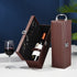 One Bottle Pu Leather Wine Case With Kit - Delite Promotional Products