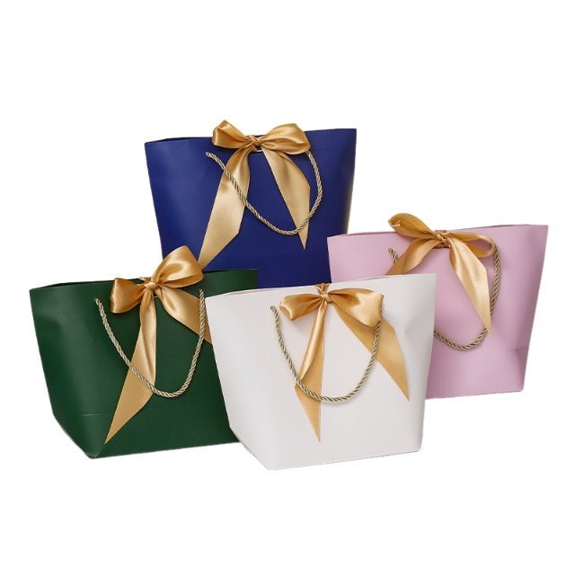 Paper Tote Bag With Ribbon - Delite Promotional Products
