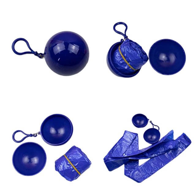 Pe Disposable Printed Poncho Ball Packed - Delite Promotional Products