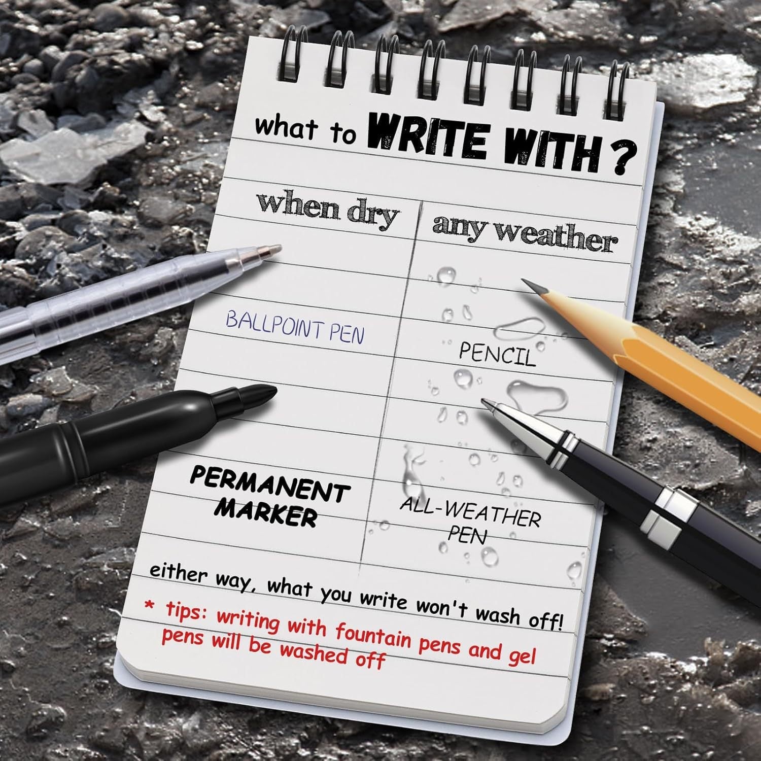 Portable Waterproof Mini Notebook - Delite Promotional Products