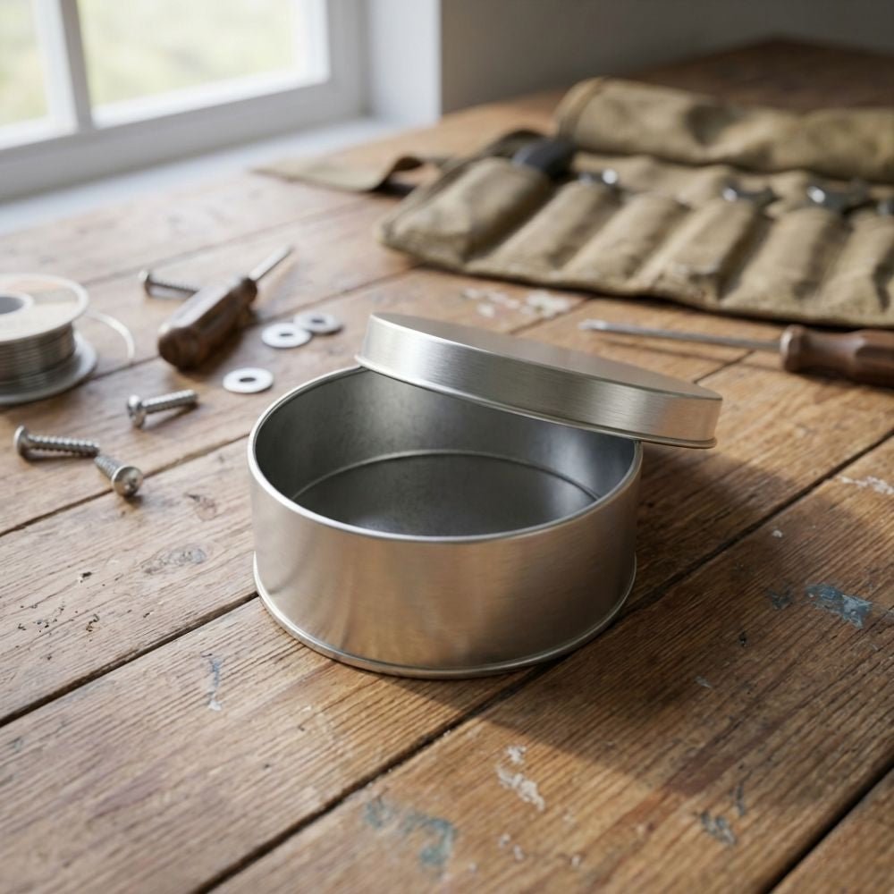 Premium Round Tin Can - Delite Promotional Products