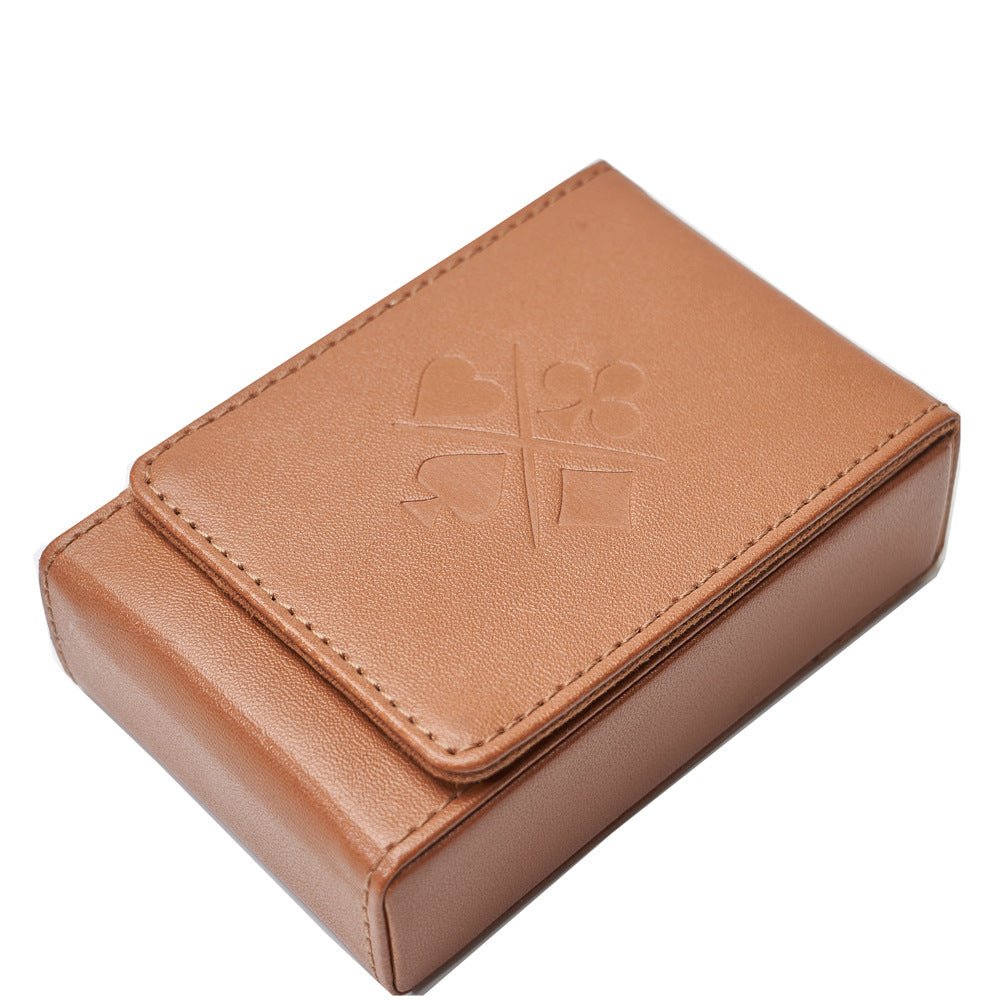 Pu Leather Whole Set Playing Card Holer Case Box - Delite Promotional Products