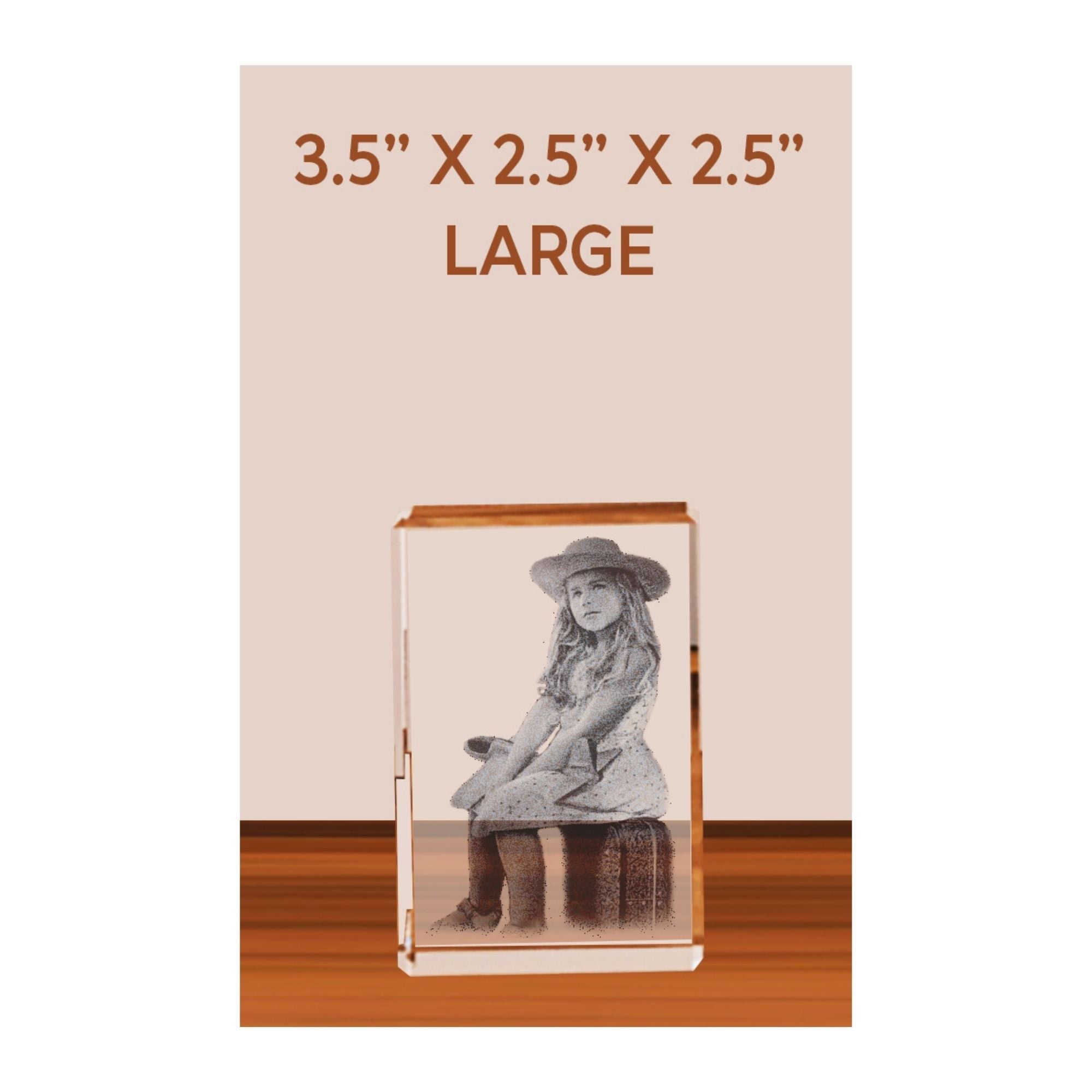 Rectangular Large Crystal 90x60mm - Delite Promotional Products