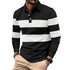Regular Size Full Long Sleeve Stripe Design Polo Shirt - Delite Promotional Products