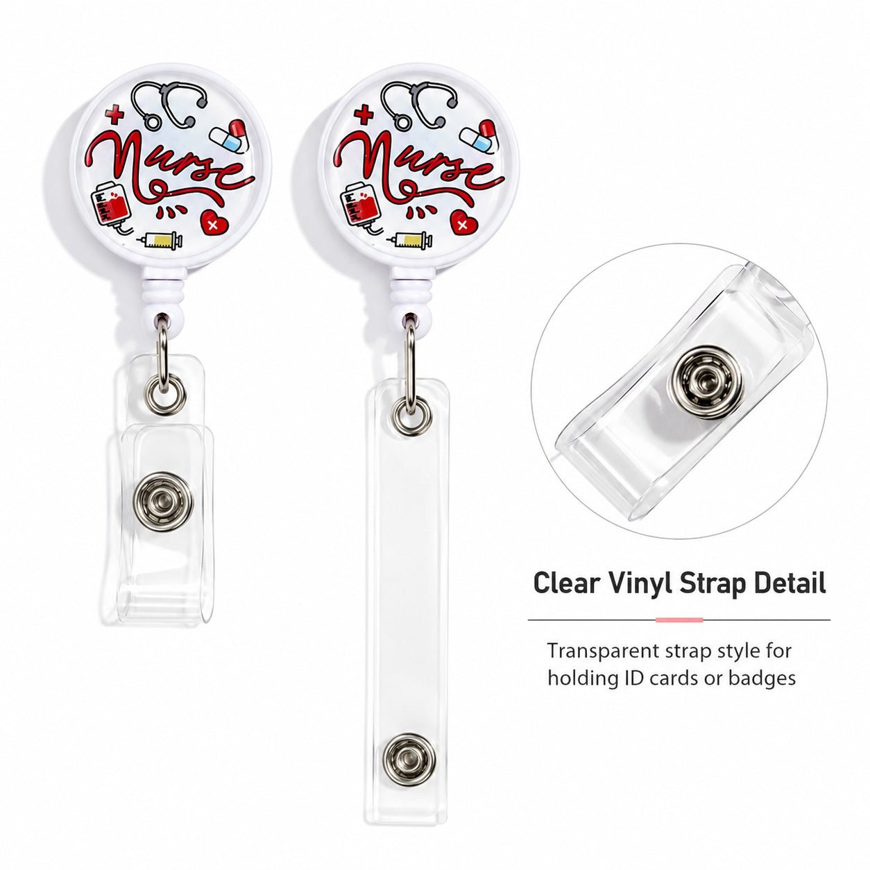 Retractable Badge Holder With Alligator Clip - Delite Promotional Products