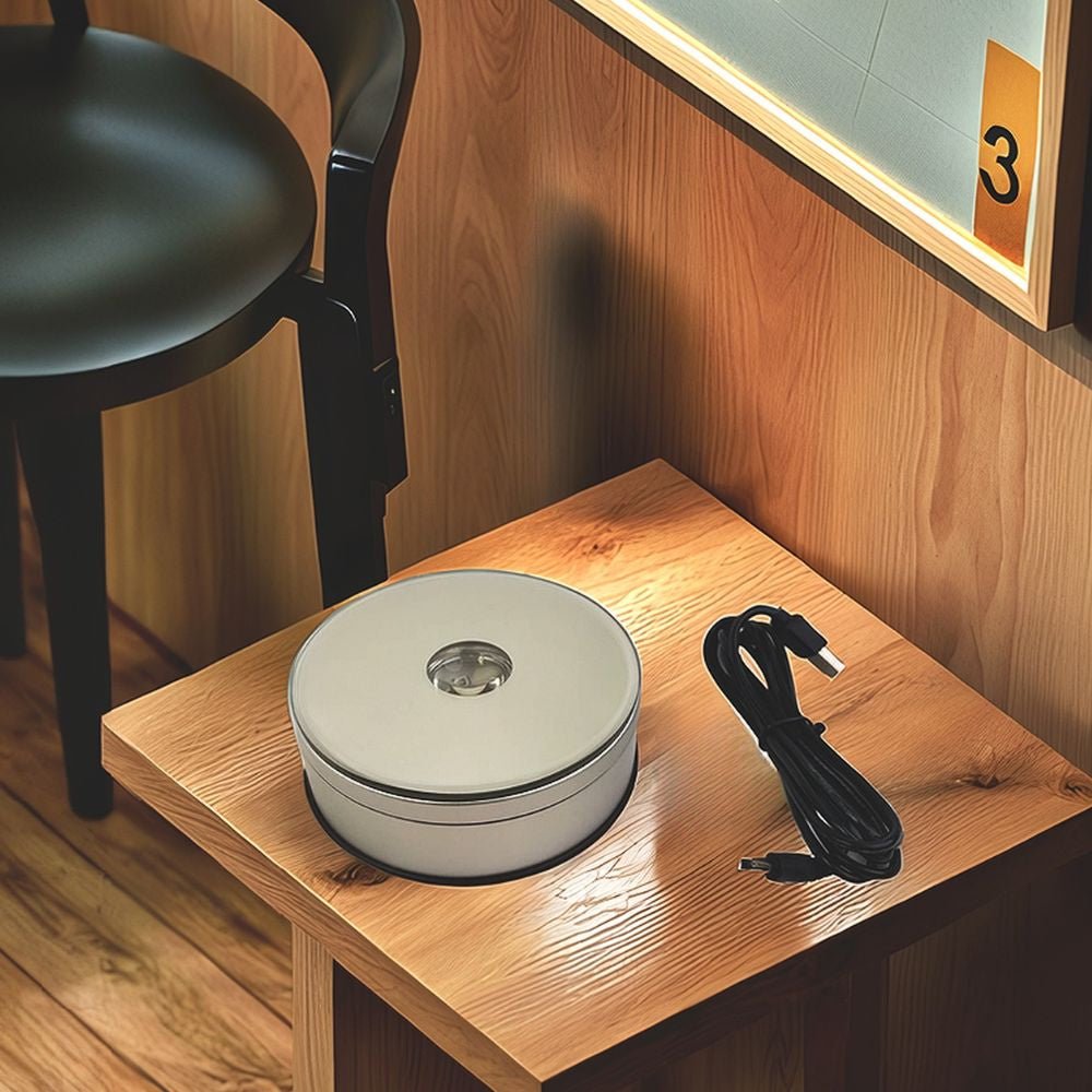 Rotating Led Base With Usb Cable - Delite Promotional Products