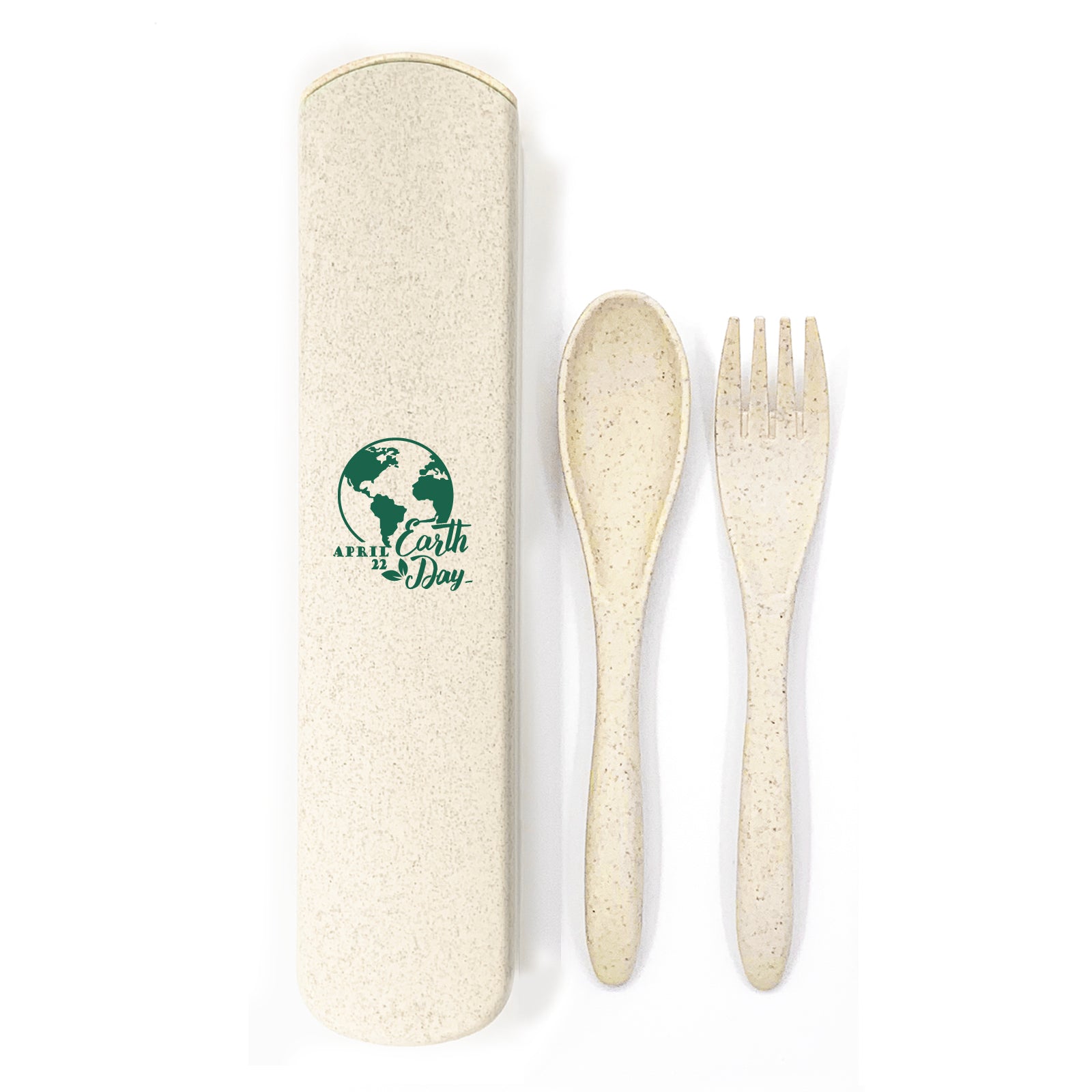 School - friendly Wheat Straw Utensil Set - Delite Promotional Products