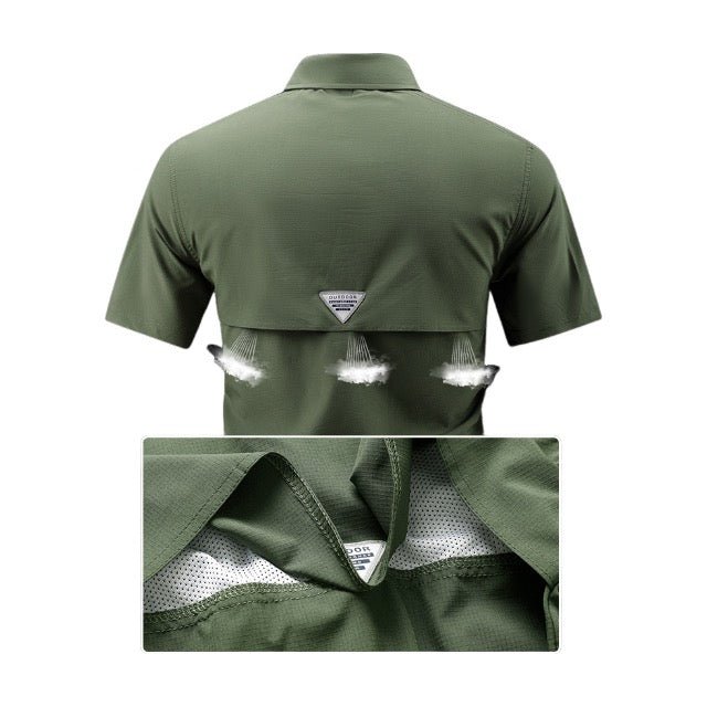 Short Sleeve Quick Dry Fishing Shirt Outdoor Working Uniform - Delite Promotional Products