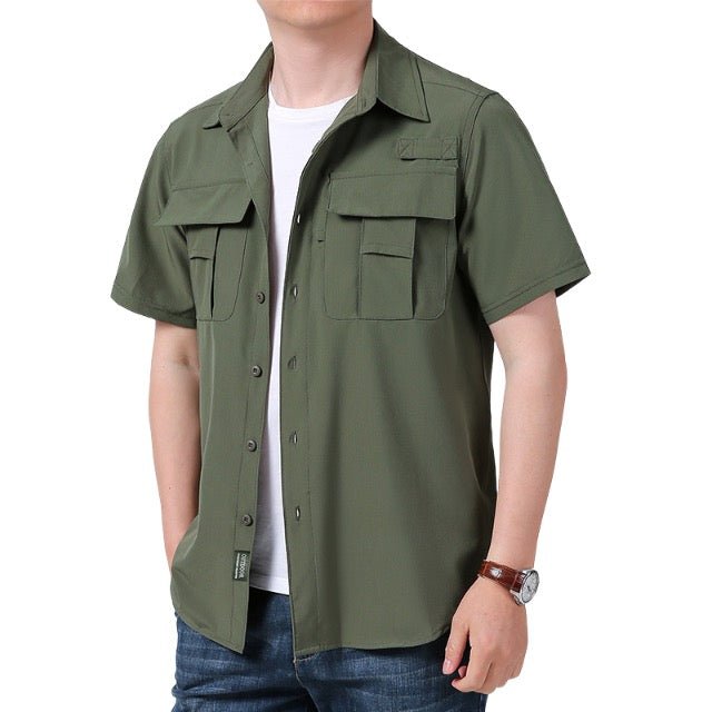 Short Sleeve Quick Dry Fishing Shirt Outdoor Working Uniform - Delite Promotional Products