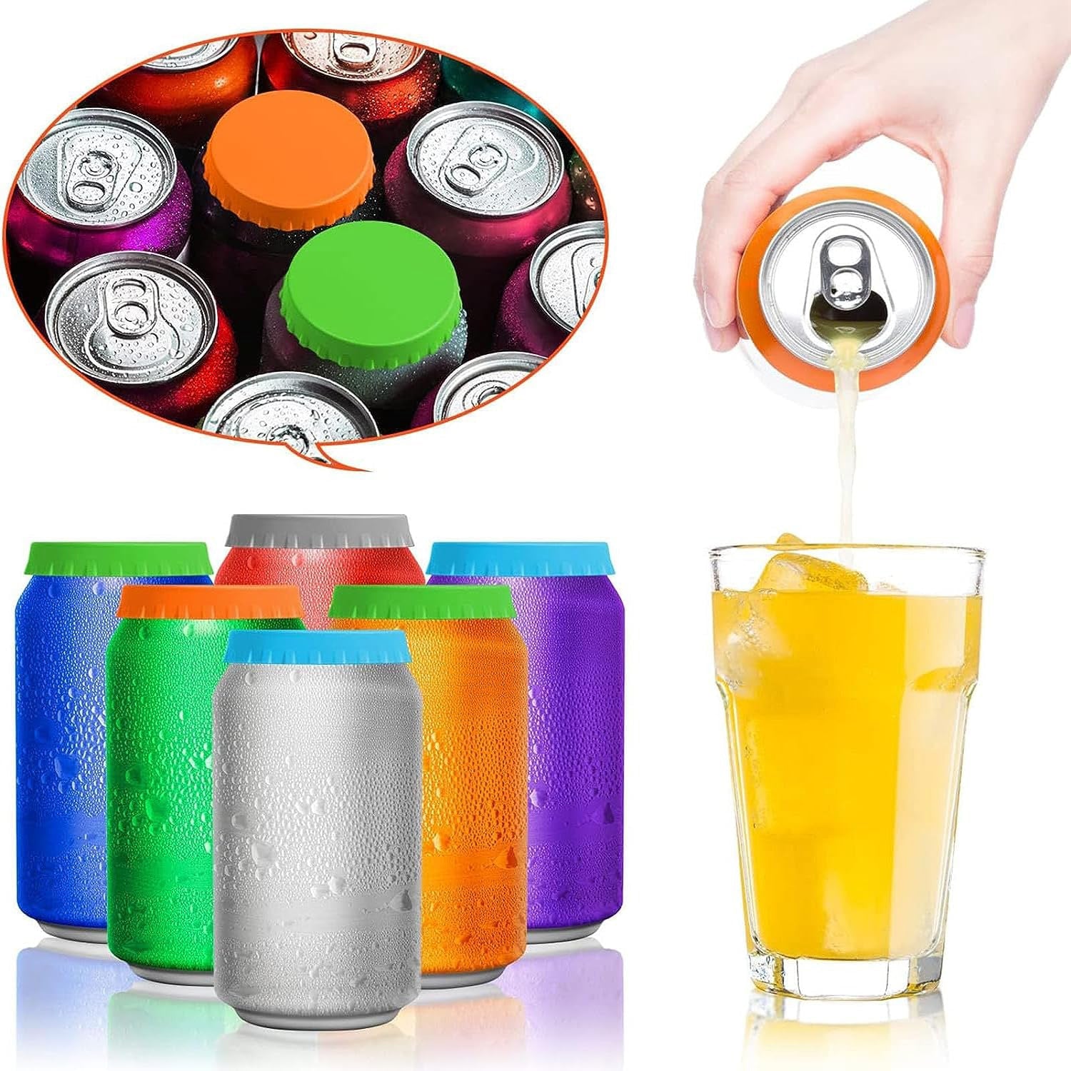 Silicone Pull Tab Can Lid - Delite Promotional Products