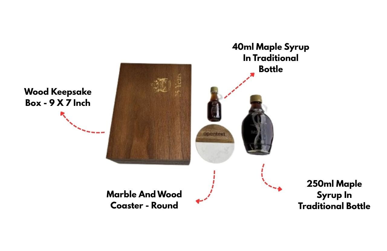 Slate - marked Maple Gift Set - Delite Promotional Products
