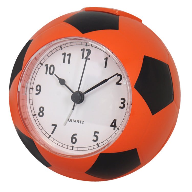 Soccer Shape Table Alarm Clock Quiet - tick Silent Design - Delite Promotional Products