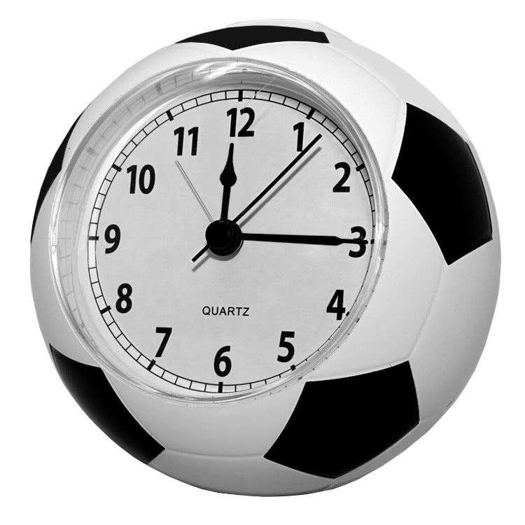 Soccer Shape Table Alarm Clock Quiet - tick Silent Design - Delite Promotional Products