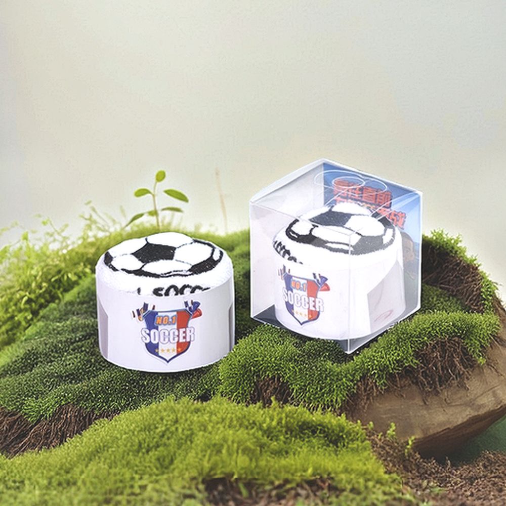 Soccer Shaped Cotton Towel - Delite Promotional Products