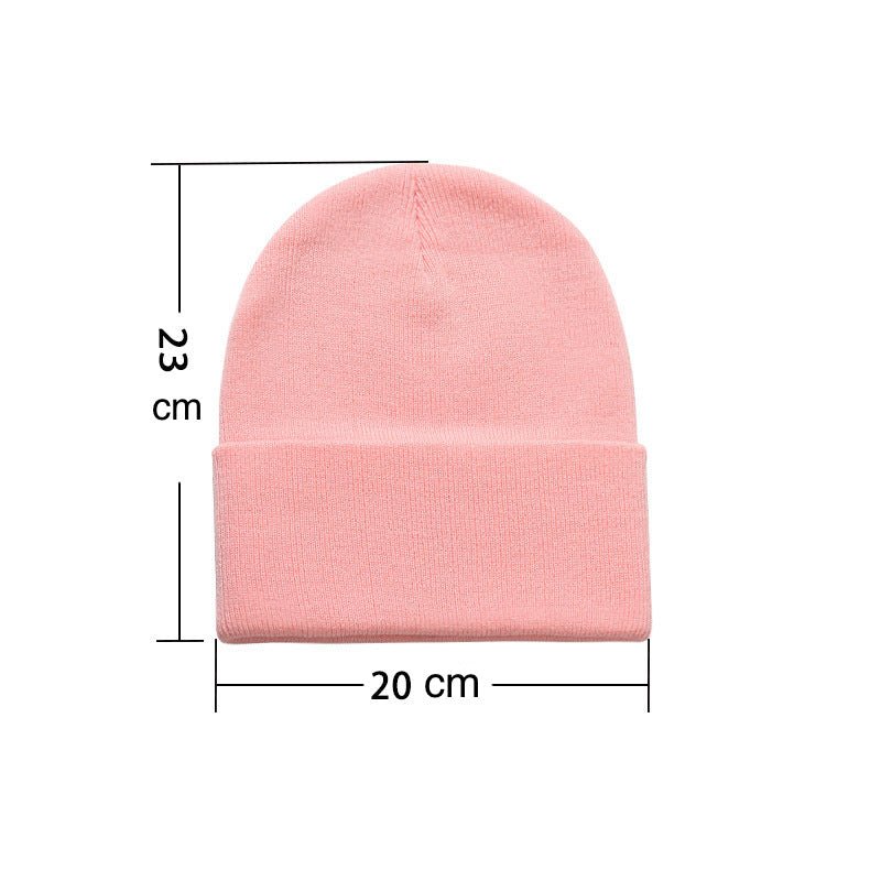 Solid Color Beanie Embroidery Cuff Both Men Women - Delite Promotional Products