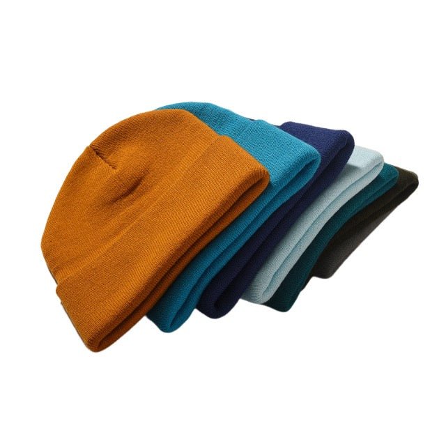 Solid Color Beanie Embroidery Cuff Both Men Women - Delite Promotional Products