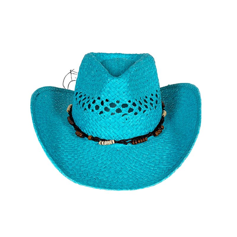 Solid Color Print Classic Light Straw Sun Hat - Delite Promotional Products
