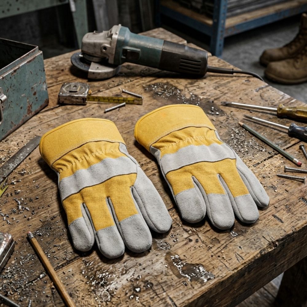 Split Leather Safety Gloves - Delite Promotional Products