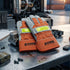 Split Leather Safety Gloves With Reflect Strip-orange - Delite Promotional Products