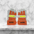 Split Leather Safety Gloves With Reflect Strip-orange - Delite Promotional Products