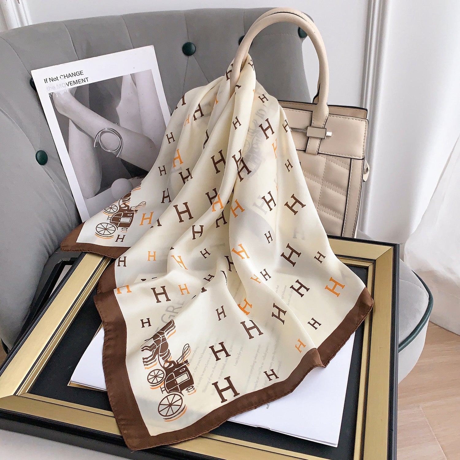 Square Polyester Scarf Neck Tie For Women - Delite Promotional Products