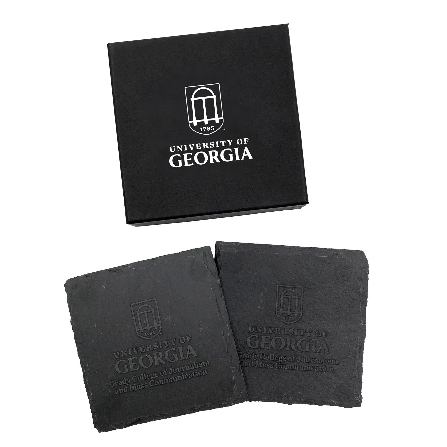 Square Slate Coaster (set Of 2) - Delite Promotional Products