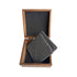 Square Slate Coasters In Wooden Box - Delite Promotional Products