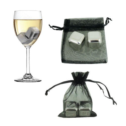 Stainless Steel Ice Cubes (set Of 2) - Delite Promotional Products